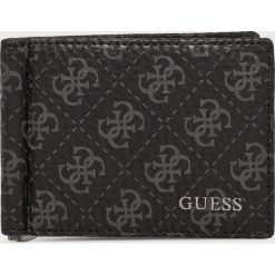 Guess Jeans - Portfel skórzany. Czarne portfele męskie marki Guess Jeans, z aplikacjami, z jeansu. Za 229,90 zł.