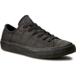 Tenisówki CONVERSE - Ctas II Ox 155765C Black/Black/Gum. Czarne półbuty męskie Converse, na co dzień, bez wzorów, ze skóry, bez zapięcia. W wyprzedaży za 229,00 zł.