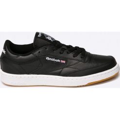 Reebok Classic - Buty Club C 85. Czarne buty sportowe męskie Reebok Classic, ze skóry, bez zapięcia, reebok classic. W wyprzedaży za 299,90 zł.