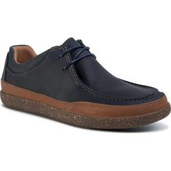 Półbuty CLARKS - Un Lisbon Walk 261496917 Navy Leather. Niebieskie półbuty męskie Clarks, na co dzień, bez wzorów, ze skóry, bez zapięcia. Za 469,00 zł.