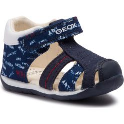 Sandały GEOX - B Each B. C B920BC 0AW54 C4211 M Navy/White. Niebieskie sandały chłopięce Geox, ze skóry ekologicznej, bez zapięcia. Za 199,00 zł.