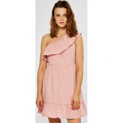 Vero Moda - Sukienka. Niebieskie sukienki damskie marki Vero Moda, na co dzień, s, bez wzorów, z elastanu, casualowe, bez kołnierzyka, bez rękawów, mini, proste. W wyprzedaży za 69,90 zł.