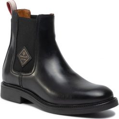 Sztyblety GANT - Ashley 19551932 Black G00. Czarne kozaki damskie GANT, ze skóry. W wyprzedaży za 489,00 zł.