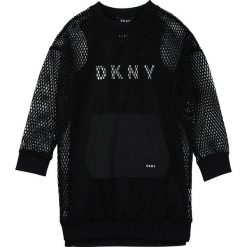Dkny - Sukienka dziecięca 152-158 cm. Białe sukienki dziewczęce DKNY, z nadrukiem, z elastanu, z długim rękawem, długie, mini, proste. Za 409,90 zł.