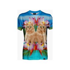 Siamese Cats men's t-shirt. Szare t-shirty męskie marki Mars from venus, s, bez wzorów, bez kołnierzyka. Za 101,40 zł.