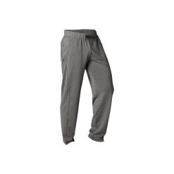 Spodnie do dynamicznej jogi męskie. Szare spodnie męskie marki DOMYOS, xl, bez wzorów, z elastanu. Za 109,99 zł.