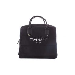 Torebki do ręki Twin Set AA8PF1. Czarne torebki klasyczne damskie marki Twin Set, bez wzorów, do ręki, bez dodatków. Za 545,54 zł.