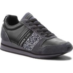 Sneakersy VERSACE JEANS - E0VSBSA1 70823 800. Czarne półbuty damskie Versace Jeans, z jeansu. W wyprzedaży za 349,00 zł.