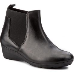 Botki LANQIER - 39C736 Black. Czarne botki damskie na obcasie marki Lanqier, z materiału. W wyprzedaży za 149,00 zł.
