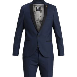 Twisted Tailor DUNSTER TUX Garnitur navy. Niebieskie garnitury męskie marki Twisted Tailor, z elastanu. Za 1089,00 zł.