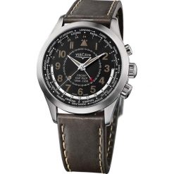 Zegarki męskie: Zegarek męski Vulcain Aviator GMT Steel 100108.333LF