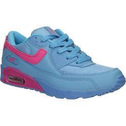 Sportowe casu 7a-hg85085. Niebieskie buty sportowe damskie Casu, bez wzorów, ze skóry ekologicznej, sportowe. Za 109,99 zł.