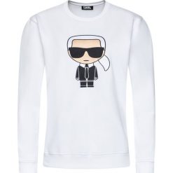 Bluza KARL LAGERFELD Sweat Crewneck 705040 502950. Białe bluzy męskie KARL LAGERFELD, m, bez wzorów, bez kołnierzyka, bez rękawów, bez kaptura. Za 759,00 zł.