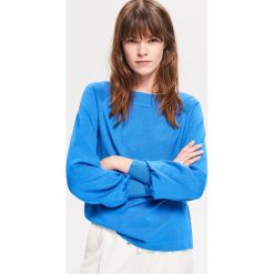 Gładki sweter - Niebieski. Niebieskie kardigany damskie marki Reserved, s. Za 69,99 zł.