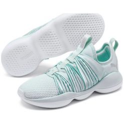 Puma Damskie Buty Do Biegania Flourish Cosmic Wn S Fair Aqua Whit 37. Szare buty sportowe damskie Puma, bez wzorów, eleganckie, do biegania. Za 305,00 zł.