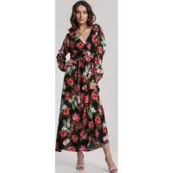 Czarna Sukienka Dewberry. Czarne sukienki damskie Renee, na co dzień, xl, w paski, bez kołnierzyka, bez rękawów, długie, midi, proste. Za 99,99 zł.