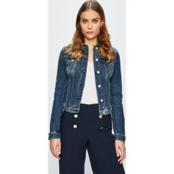 Guess Jeans - Kurtka. Niebieskie kurtki damskie marki Guess Jeans, s, z aplikacjami, z elastanu. Za 549,90 zł.