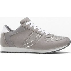 Sneakersy bonprix szary. Szare buty sportowe damskie bonprix, z aplikacjami, sportowe. Za 109,99 zł.