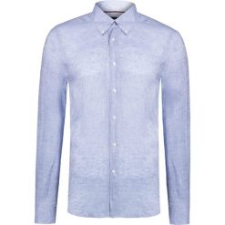 Koszula CONTE OF FLORENCE OREGON LIN Niebieski. Niebieskie koszule męskie marki Conte of Florence, na lato, button down. Za 245,00 zł.