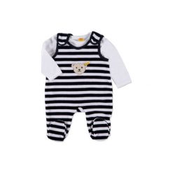 Steiff Baby Nicki Śpioszki 2-częściowe marine - niebieski. Niebieskie śpiochy niemowlęce marki Steiff, z aplikacjami, z bawełny, marine. Za 139,00 zł.
