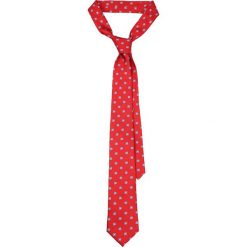 Krawat Czerwony w Kwiatki. Czerwone krawaty męskie LANCERTO, w kwiaty, eleganckie. Za 139,90 zł.