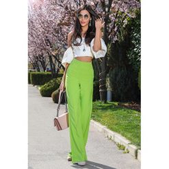 Spodnie MAGRIA LIME. Zielone spodnie damskie Spodnie MAGRIA LIME, s. W wyprzedaży za 79,00 zł.