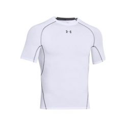 Under Armour Koszulka kompresyjna HG SS, Koszulka kompresyjna HG SS | XL. Białe koszulki męskie Under Armour, xl, bez wzorów, bez kołnierzyka, z krótkim rękawem, krótkie. Za 191,95 zł.