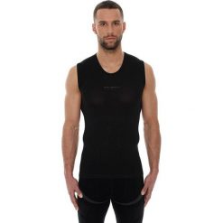 Brubeck Koszulka męska base layer bez rękawów czarna r. S (SL10100). Czarne koszulki sportowe męskie marki Brubeck, m. Za 74,54 zł.