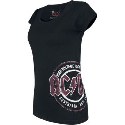 AC/DC EMP Signature Collection Koszulka damska czarny. Czarne bralety marki AC/DC, xl, z nadrukiem, z okrągłym kołnierzem. Za 99,90 zł.