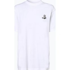 Calvin Klein Womenswear - T-shirt damski, czarny. Czarne t-shirty damskie marki Calvin Klein Womenswear, s, z aplikacjami, bez kołnierzyka. Za 229,95 zł.