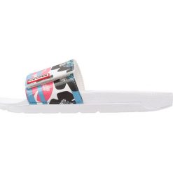 Rzymianki damskie: Hunter FLORAL STRIPE ADJUSTABLE SLIDE Sandały kąpielowe turquoise
