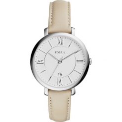 Zegarek FOSSIL - Jacqueline ES3793 Beige/Silver. Brązowe zegarki damskie marki Fossil, ze stali. Za 379,00 zł.