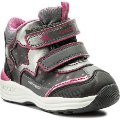 Śniegowce GEOX - B N.Gulp G.B Abx C B741FC 000BC C9305 Grey/Cyclamen. Szare śniegowce dziewczęce Geox, na rzepy. W wyprzedaży za 209,00 zł.