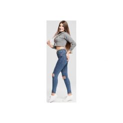 Bluza damska Ashy. Szare bluzy damskie Ortiz®, xs, z nadrukiem, z bawełny, z krótkim rękawem, krótkie, z kapturem. Za 129,00 zł.
