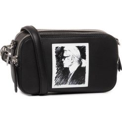 Torebka KARL LAGERFELD - 200W3018 Black. Czarne listonoszki damskie KARL LAGERFELD, bez wzorów, ze skóry, eleganckie, bez dodatków. W wyprzedaży za 639,00 zł.