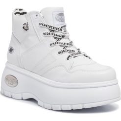 Sneakersy DOCKERS - 42DR208-610500 White. Białe półbuty damskie DOCKERS, ze skóry ekologicznej. W wyprzedaży za 249,00 zł.