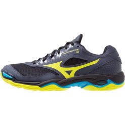 Mizuno WAVE PHANTOM 2 Obuwie do piłki ręcznej ombre blue/safety yellow/hawaiian ocean. Niebieskie buty do koszykówki męskie marki Mizuno, z materiału, mizuno wave. Za 419,00 zł.