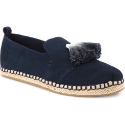 Espadryle TOMS - Deconstructed Alpargata Rope 10011719 Navy Suede/Tassel. Niebieskie espadryle damskie Toms, bez wzorów, ze skóry, bez obcasa. W wyprzedaży za 209,00 zł.
