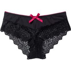 Figi: Figi „hipster” bonprix czarno-pudrowy
