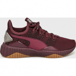 Puma - Buty Defy Luxe Wn's. Brązowe buty sportowe damskie Puma, z materiału. W wyprzedaży za 379,90 zł.
