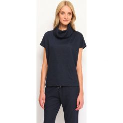 BLUZA NIEROZPINANA DAMSKA GŁADKA. Czarne bluzy damskie DRYWASH, s, bez wzorów, z dzianiny, bez rękawów, bez kaptura. W wyprzedaży za 34,99 zł.