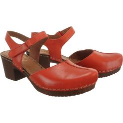 MANITU 910857-4 rot, czółenka damskie. Czółenka damskie Manitu, bez wzorów, ze skóry, bez obcasa, na obcasie, bez zapięcia. Za 219,90 zł.