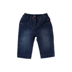 ESPRIT Girls Baby Spodnie dżinsowe superdark denim. Niebieskie spodnie niemowlęce marki Esprit, z bawełny. Za 55,00 zł.