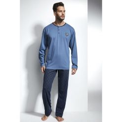 Męska piżama CORNETTE Authentic. Szare szlafroki męskie marki Cornette, m, bez wzorów, z dzianiny, bez rękawów. Za 88,49 zł.