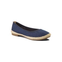 JENNY FAIRY WYL1233S-3. Niebieskie espadryle damskie Jenny Fairy, bez wzorów, ze skóry ekologicznej, bez obcasa. Za 49,99 zł.