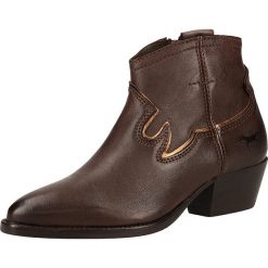 Botki w kolorze brązowym. Pomarańczowe botki damskie Tom Tailor, Mustang, Bugatti, Camel Active, Lloyd, bez obcasa, bez zapięcia. W wyprzedaży za 319,95 zł.