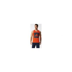 MĘSKA KOSZULKA ADIDAS ESSENTIALS (XL). Koszulki męskie Adidas, xl, bez wzorów, z bawełny, bez kołnierzyka, bez rękawów, na fitness i siłownię. Za 59,99 zł.