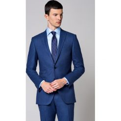 Garnitur Szafirowy Paulo. Niebieskie garnitury męskie LANCERTO, na co dzień, na zimę, m, bez wzorów, z wełny, casualowe. W wyprzedaży za 499,90 zł.
