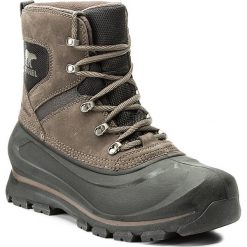 Śniegowce SOREL - Buxton Lace NM2737 Major/Black 245. Czarne śniegowce męskie marki Sorel, z gumy. W wyprzedaży za 399,00 zł.