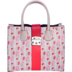 Torebki klasyczne damskie: Skórzana torebka w kolorze taupe – (S)33 x (W)40 x (G)12 cm